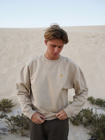 ABOUT YOU Limited Sweatshirt 'Hanno by Levin Hotho' in Beige