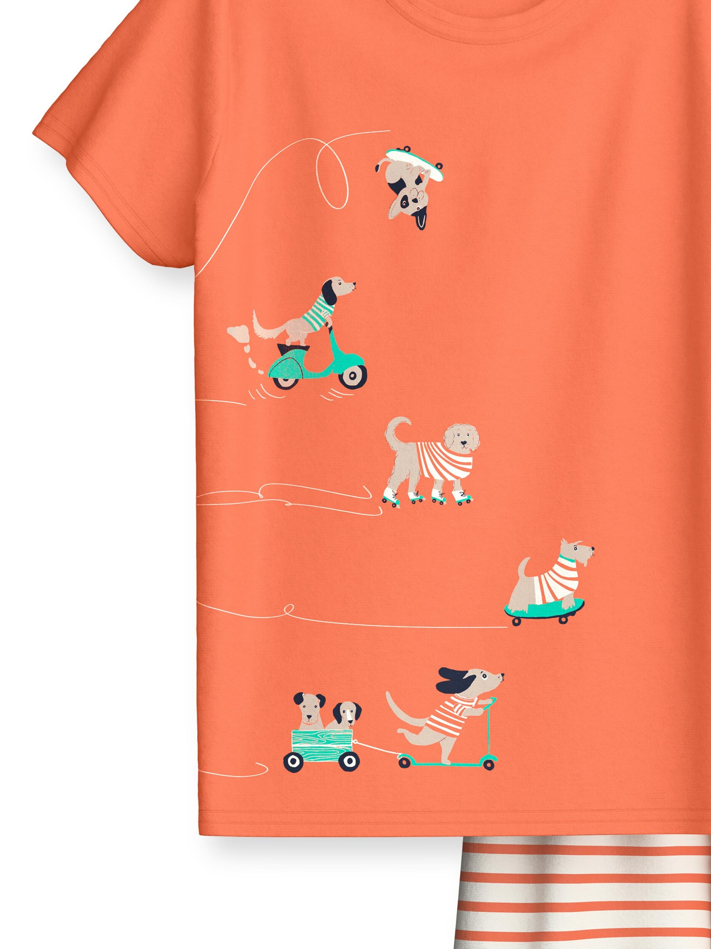 CALIDA Pajamas 'Toddlers Scooter' in Orange