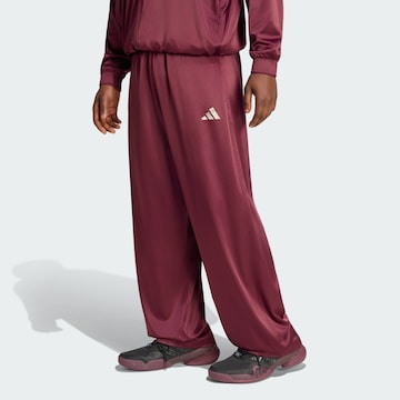ADIDAS PERFORMANCE Loosefit Sportbroek 'Cover Up' in Rood: voorkant
