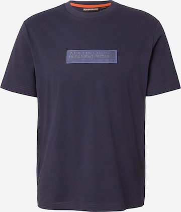 Tricou de la NAPAPIJRI pe albastru: față