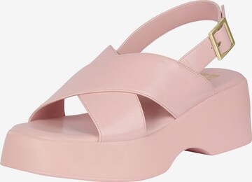 BULLBOXER Strap Sandals in Pink: front