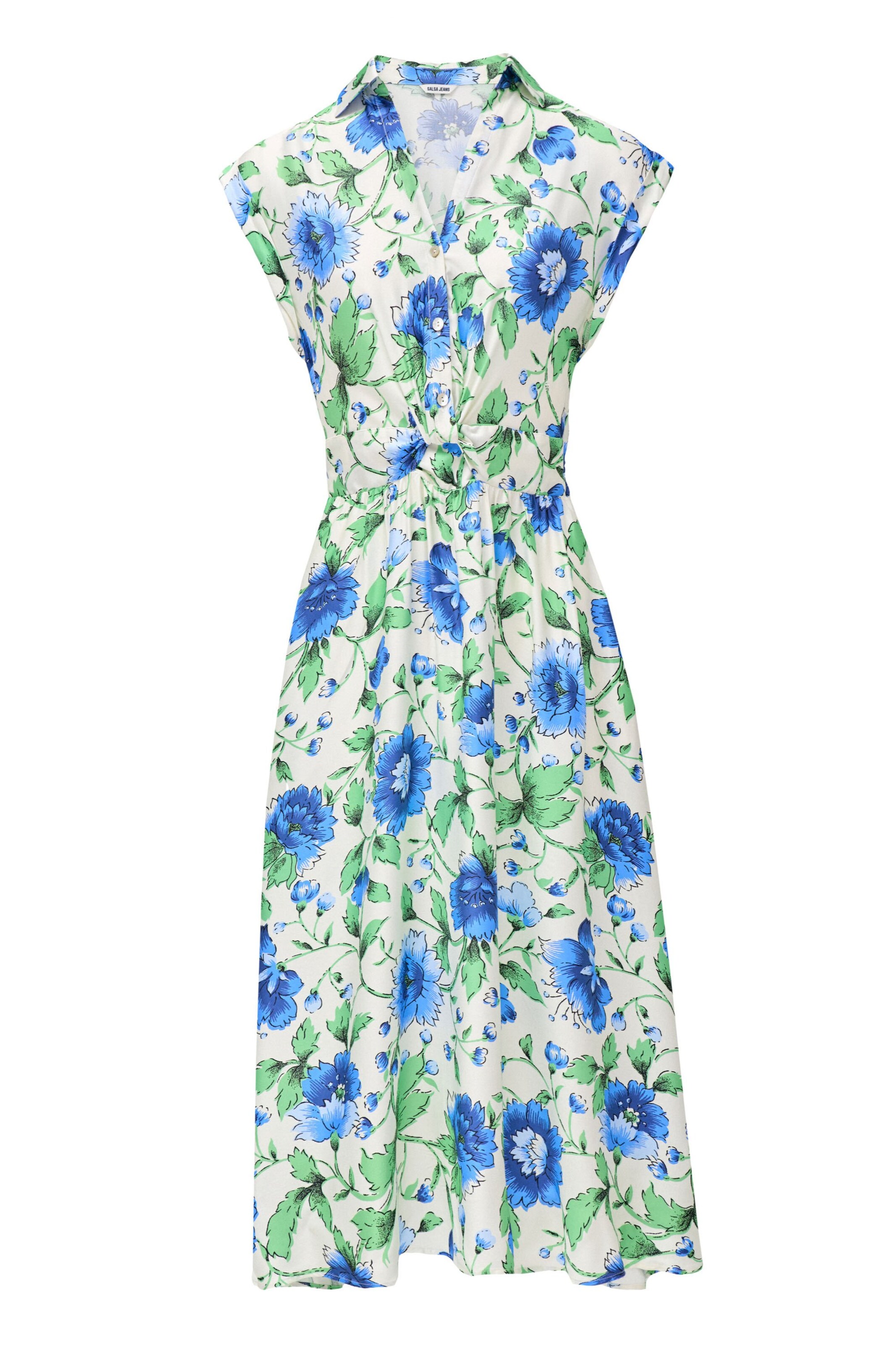 Salsa Jeans Kleid in Weiß: Vorderseite