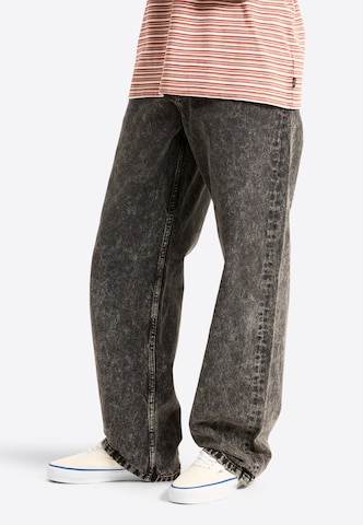 VANS Wide leg Jeans in Zwart: voorkant