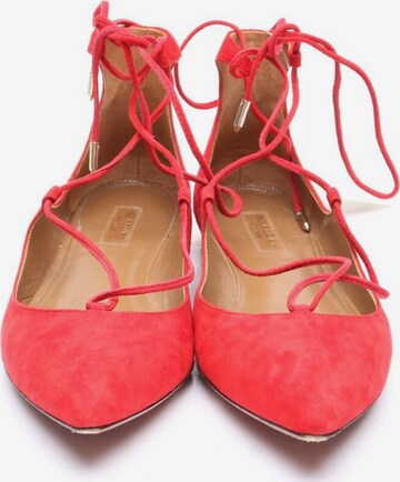Aquazzura Flats & Loafers in 39 in Red
