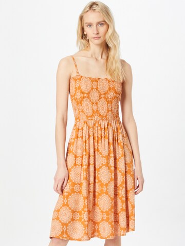 Sublevel Letní šaty – oranžová: přední strana