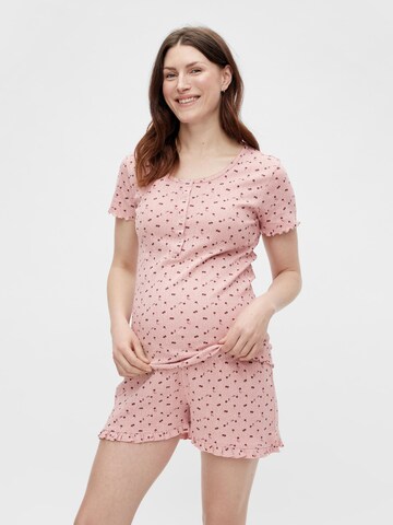 MAMALICIOUS Kort pyjamas 'Blair' i rosa: framsida