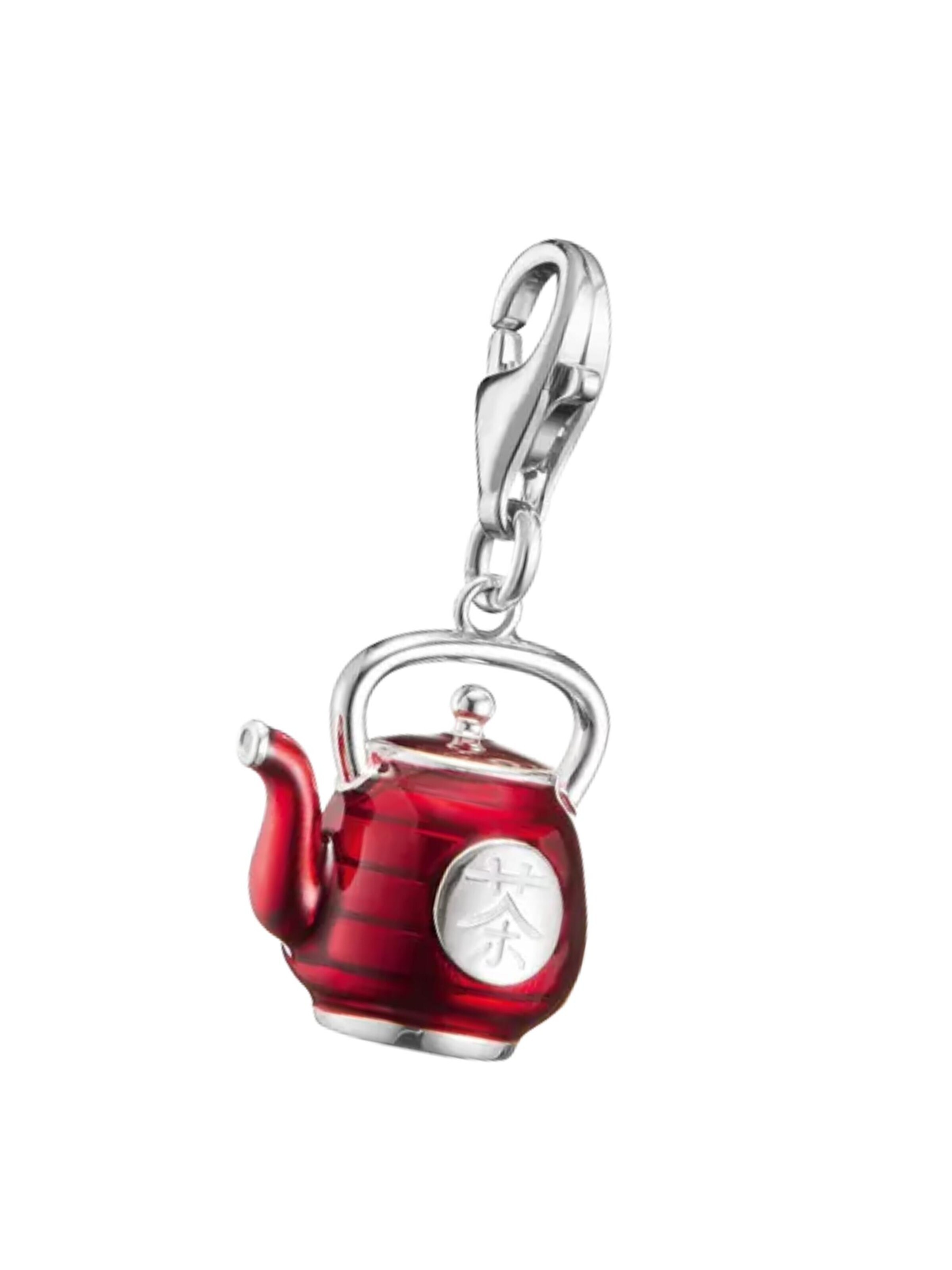 Pendentif 'Silver Charm Pendant Teapot Original' Thomas Sabo en rouge
