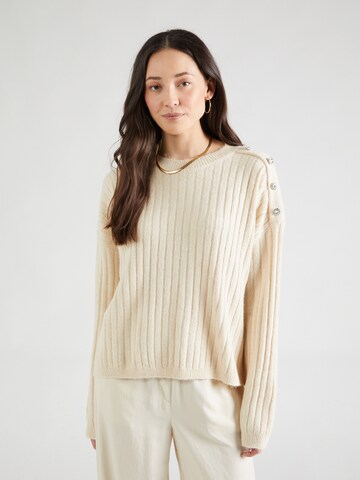 VERO MODA Pullover 'ELYA' in Beige: predná strana