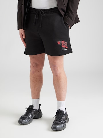 Largi Pantaloni 'Dagety' de la HUGO pe negru: față