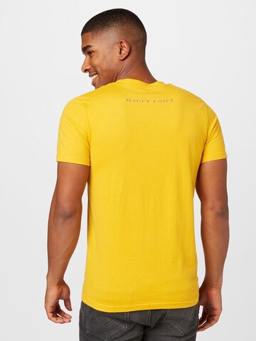 JACK & JONES - Camisa 'MAPPING' em amarelo