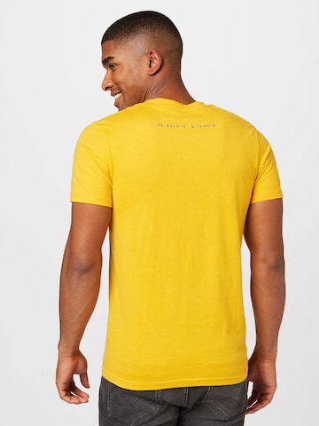 JACK & JONES - Camiseta 'MAPPING' en amarillo