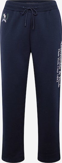 Abercrombie & Fitch Spodnie w kolorze ciemny niebieski / zielony / białym, Podgląd produktu