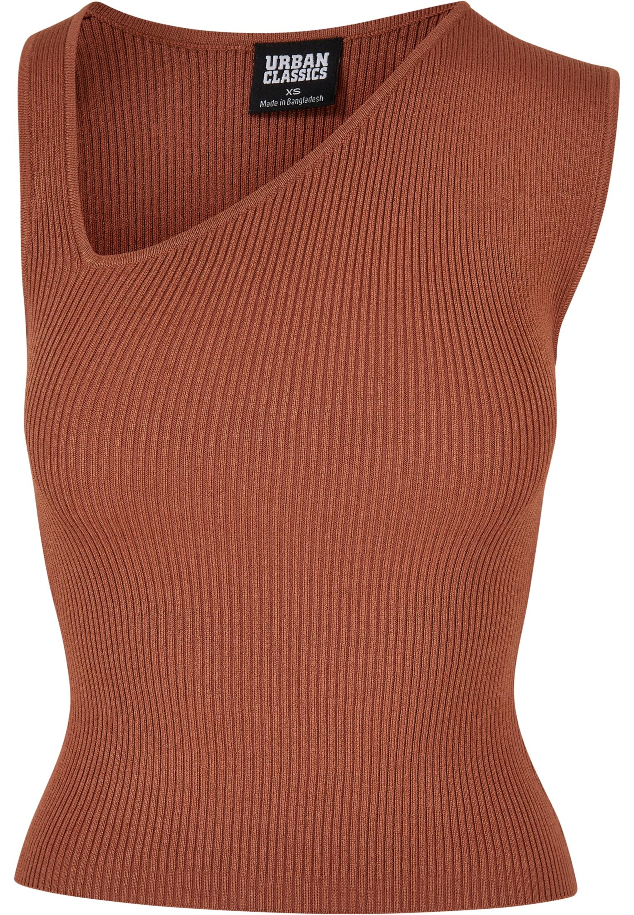 Urban Classics Knitted Top in Red: front