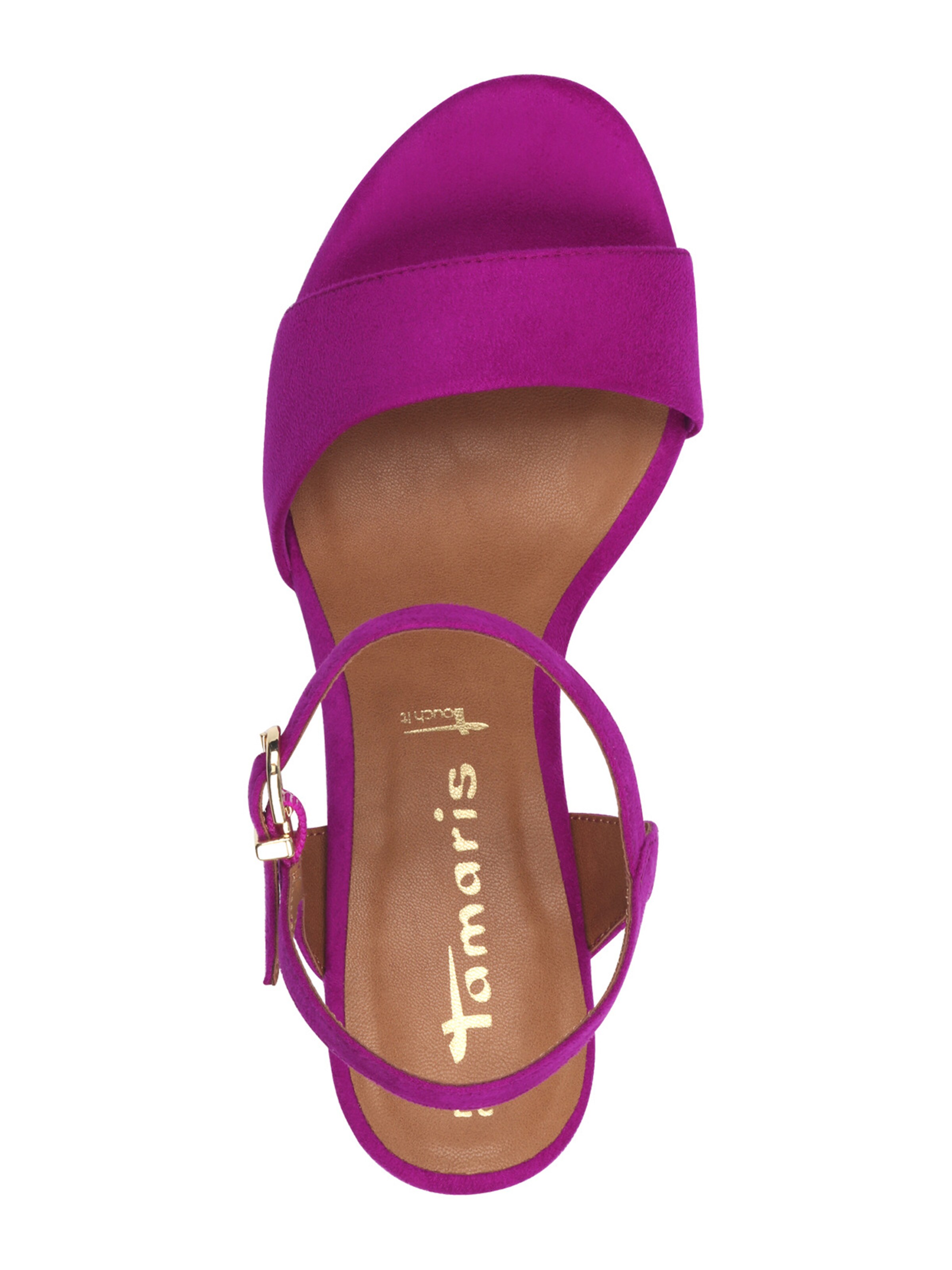 Sandale cu baretă de la Tamaris pe roz