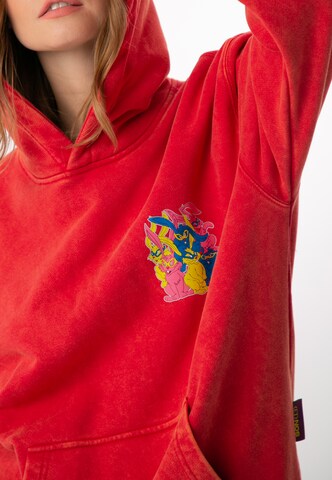 Sweat-shirt ET Nos en rouge