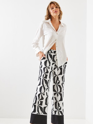 Bianco Lucci Wide Leg Bukser i sort