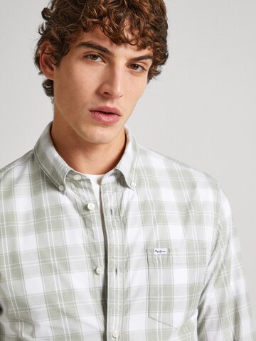 Pepe Jeans Regular fit Button Up Shirt ' PARKER ' in Green