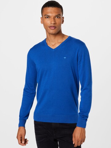 TOM TAILOR Regular fit Sweater in Blue: front