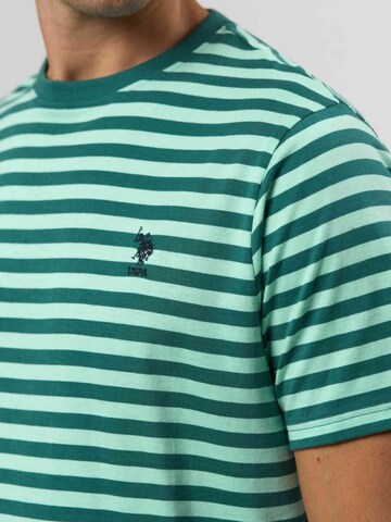 U.S. POLO ASSN. Regular Fit Skjorte ' Calle T-shirt ' i grøn