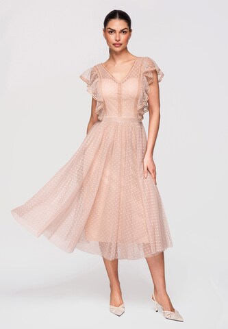 Ombre Avondjurk in Beige