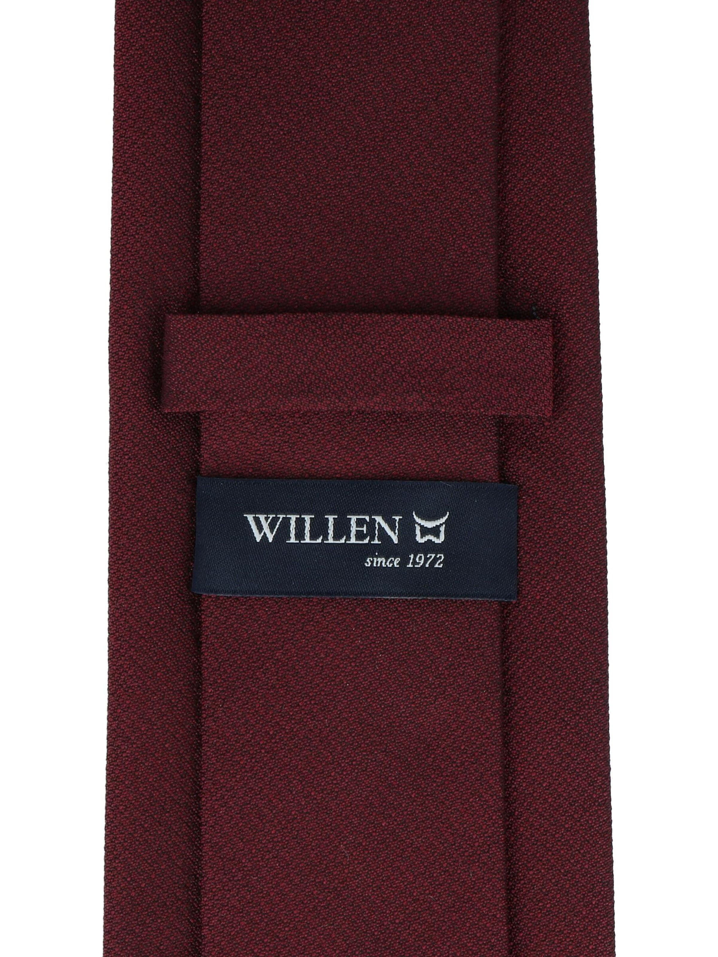 WILLEN Krawatte 'Uni Struktur'‌‌‌‌‌‌‌‌‌‌ in Rot