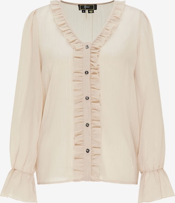 faina Blouse in Beige: front