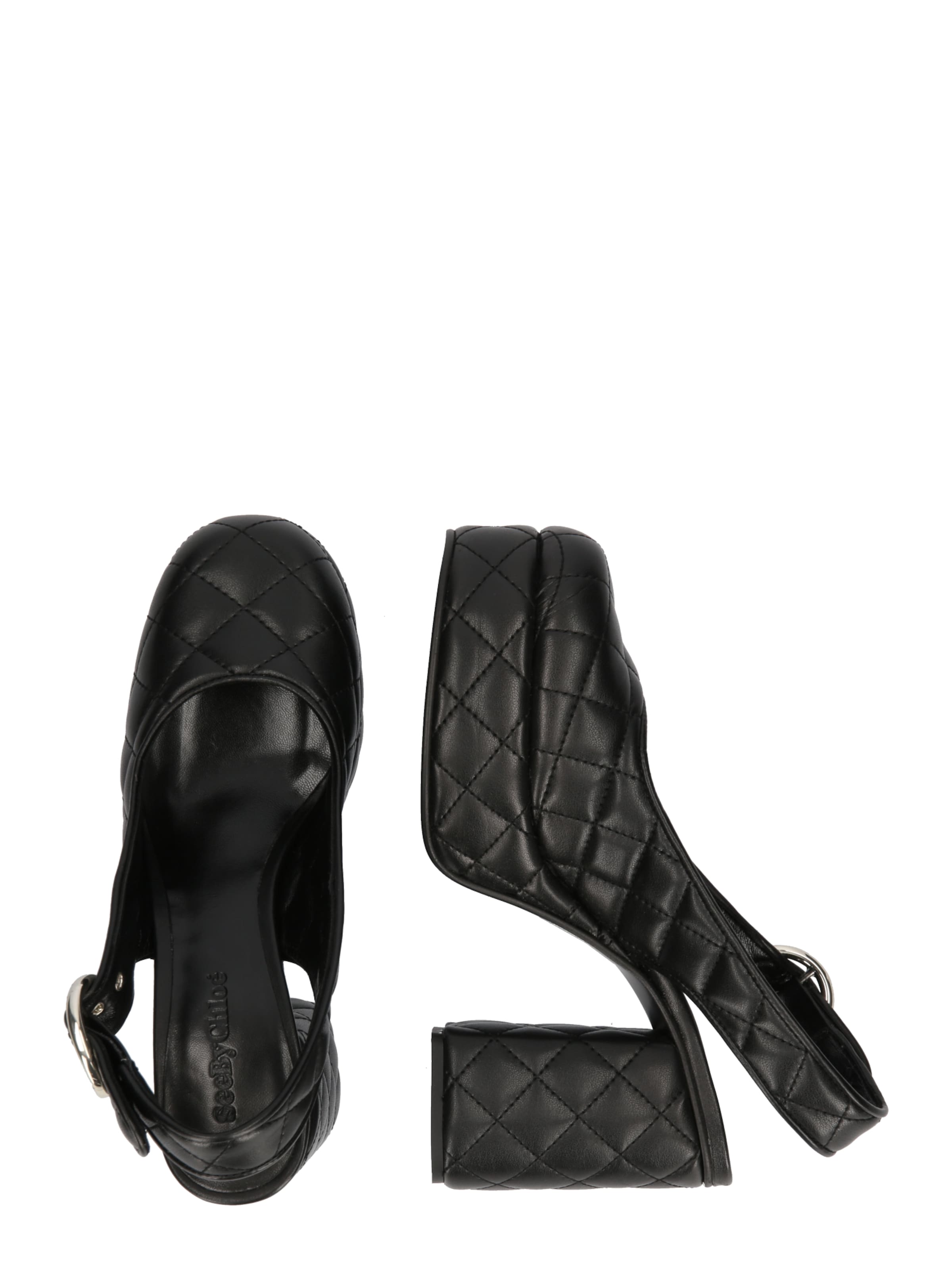 See by Chloé Lodičky s otvorenou pätou 'JODIE' - Čierna