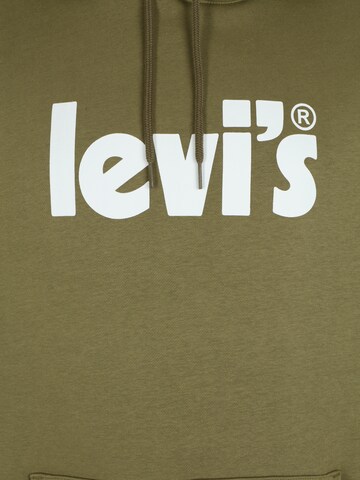 Levi's® Big & Tall Collegepaita 'Graphic Hoodie' värissä vihreä