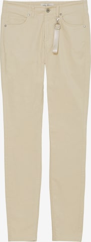 Marc O'Polo Slimfit Spodnie 'Mavas' w kolorze beżowy: przód