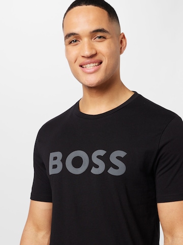 Tricou 'Thinking 1' de la BOSS Orange pe negru