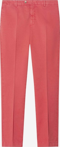 Hackett London Slimfit Pantalon 'Kenssington' in Rood: voorkant