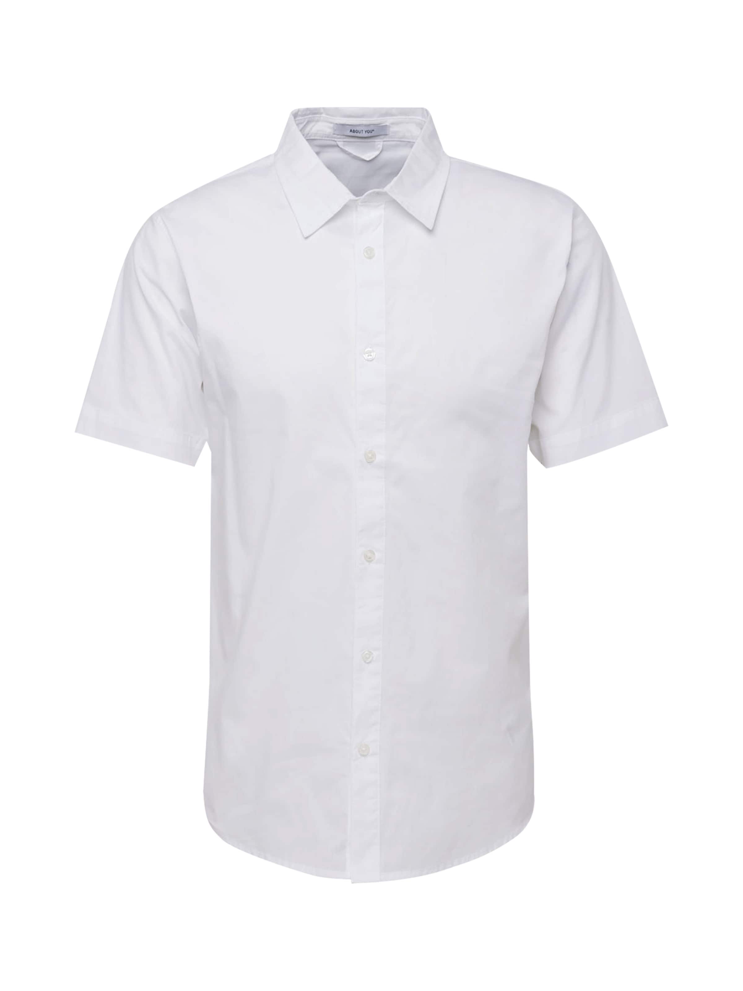 ABOUT YOU Button Up Shirt 'Peer' in White: front