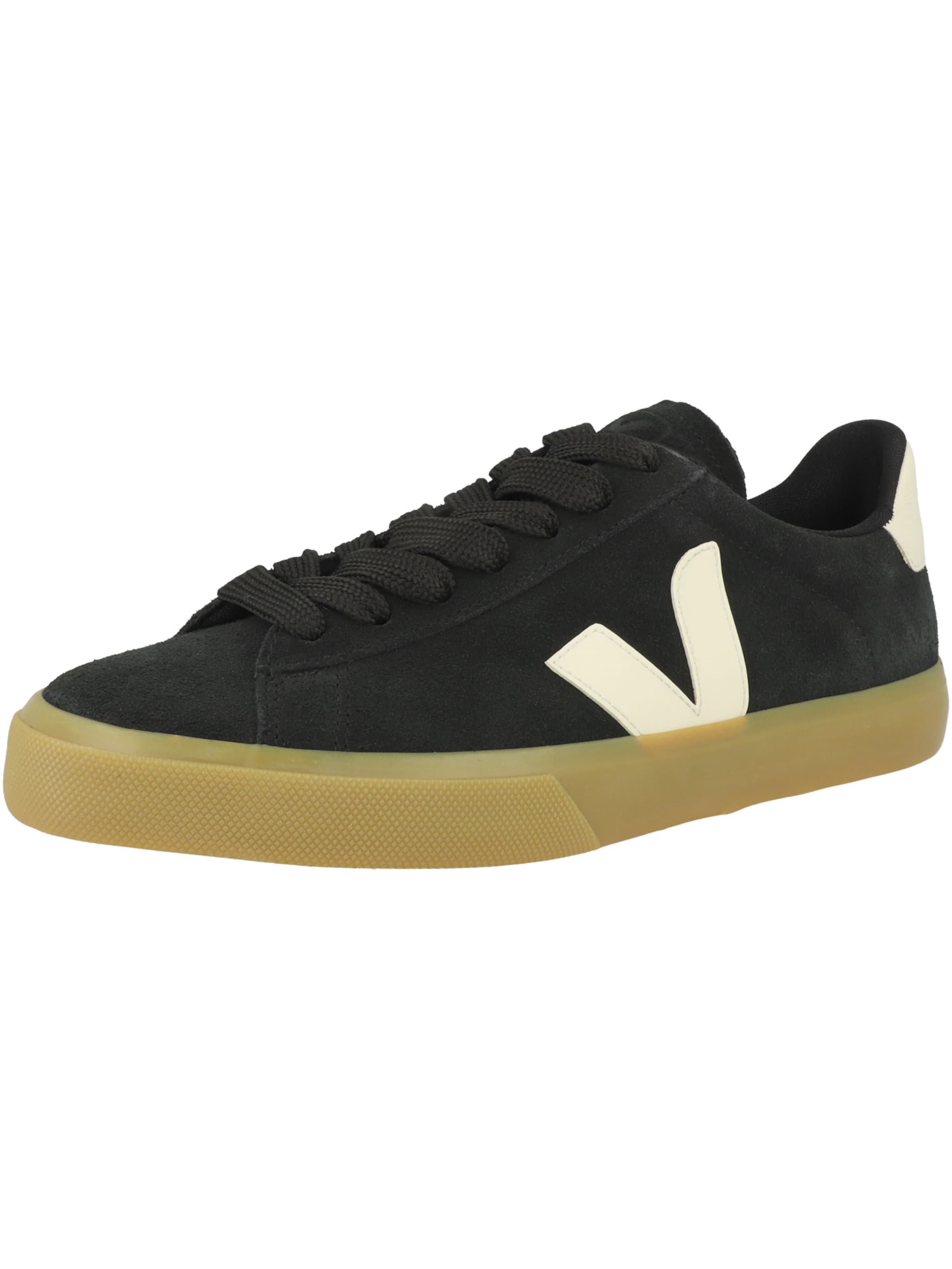 Sneaker bassa 'Campo' di Veja in nero: frontale