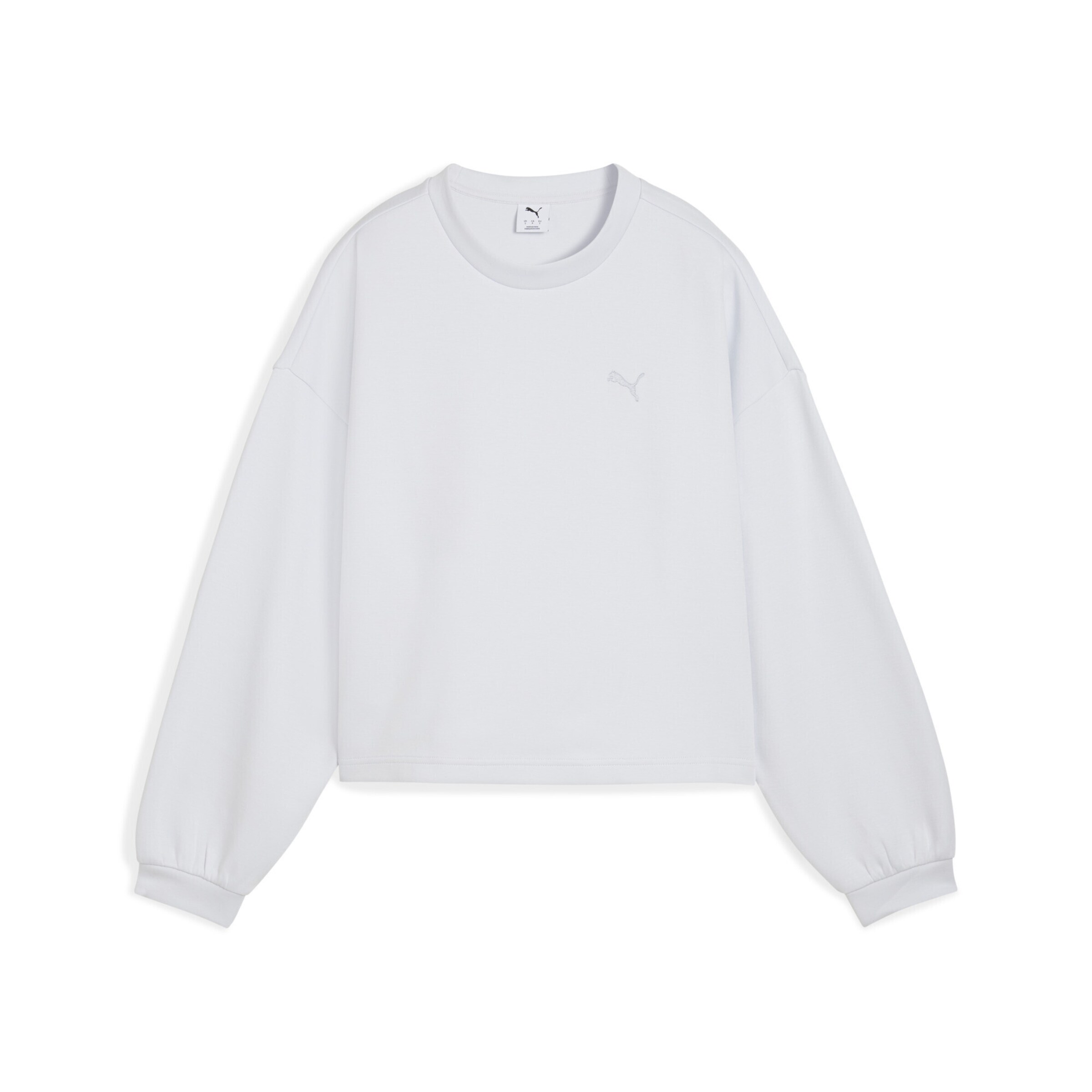 PUMA Sweatshirt 'Wardrobe Essentials' in Grau: Vorderseite