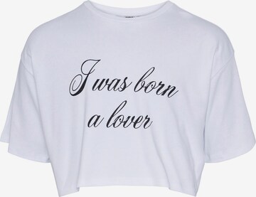 T-shirt 'POET' IIQUAL en blanc : devant