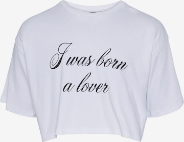 T-shirt 'POET' IIQUAL en blanc : devant