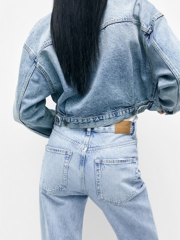 Pull&Bear Wide leg Jeans in Blauw