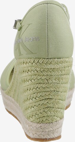 Calvin Klein Jeans Strap Sandals in Green