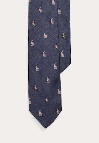 Cravate 'THE POLO PLAYER-UNIVERSITY' Polo Ralph Lauren en bleu : devant