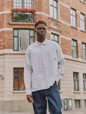 !Solid Comfort Fit Langarmhemd ' SDUmstead ' in Blau