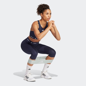 ADIDAS PERFORMANCE Skinny Workout Pants in Blue