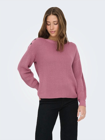 ONLY Sweater 'ONLHilde' in Pink: front