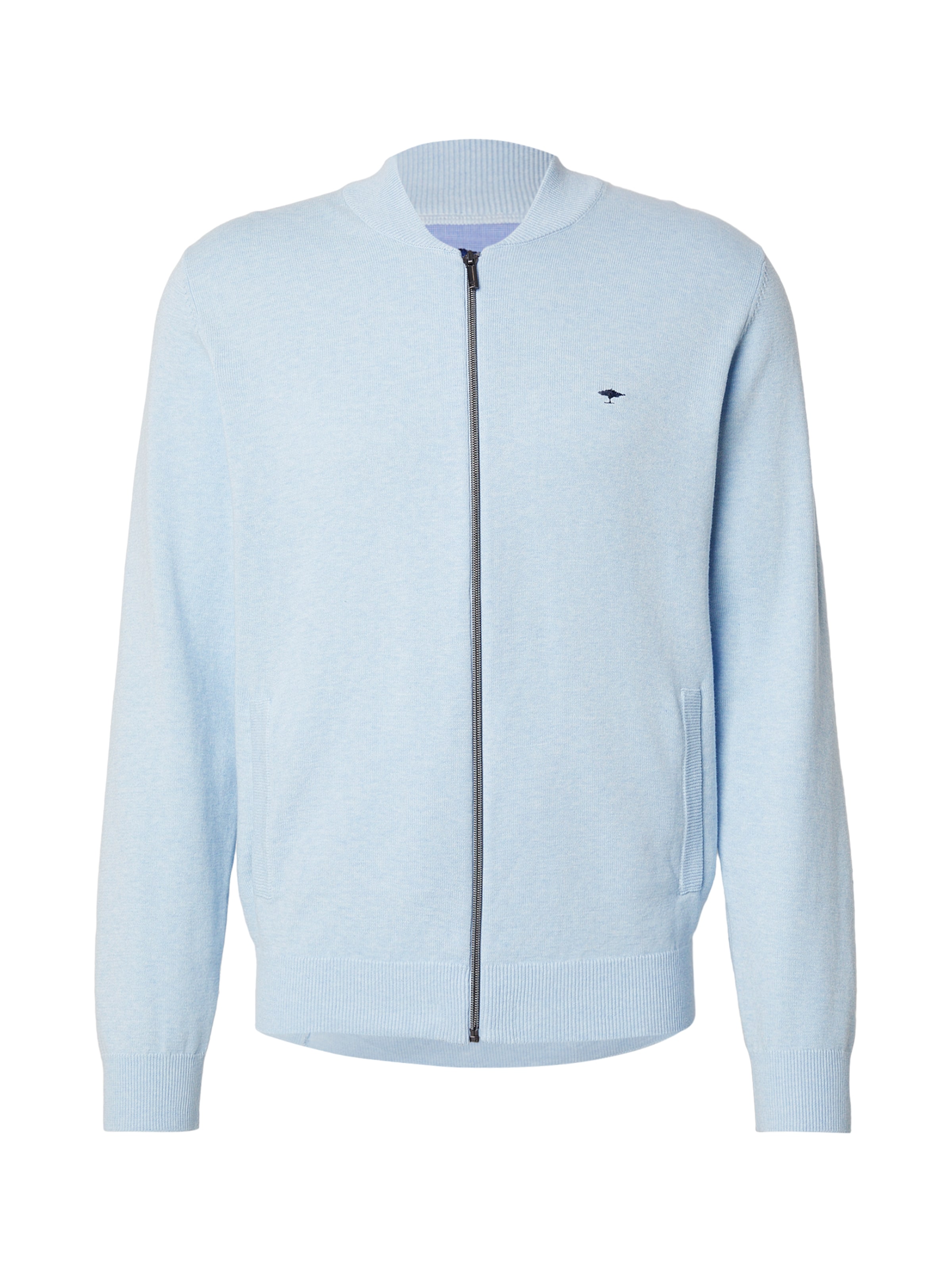 FYNCH-HATTON Плетена жилетка в синьо: отпред