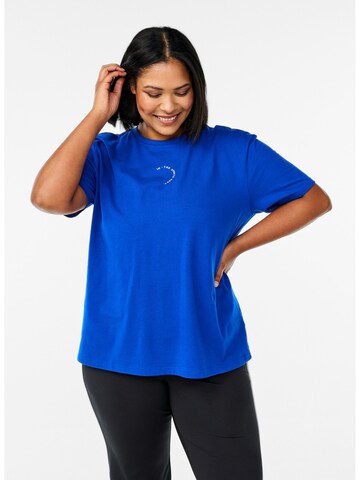 Tricou 'Cenja' de la Active by Zizzi pe albastru