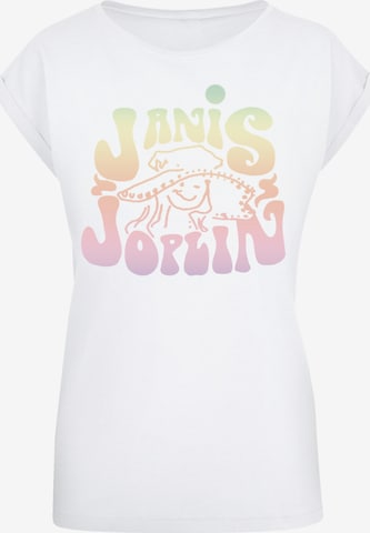 F4NT4STIC Shirt 'Janis Joplin' in White: front