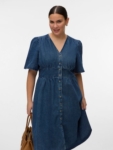 Vero Moda Curve Kleid 'VMCMelaney' in Blau