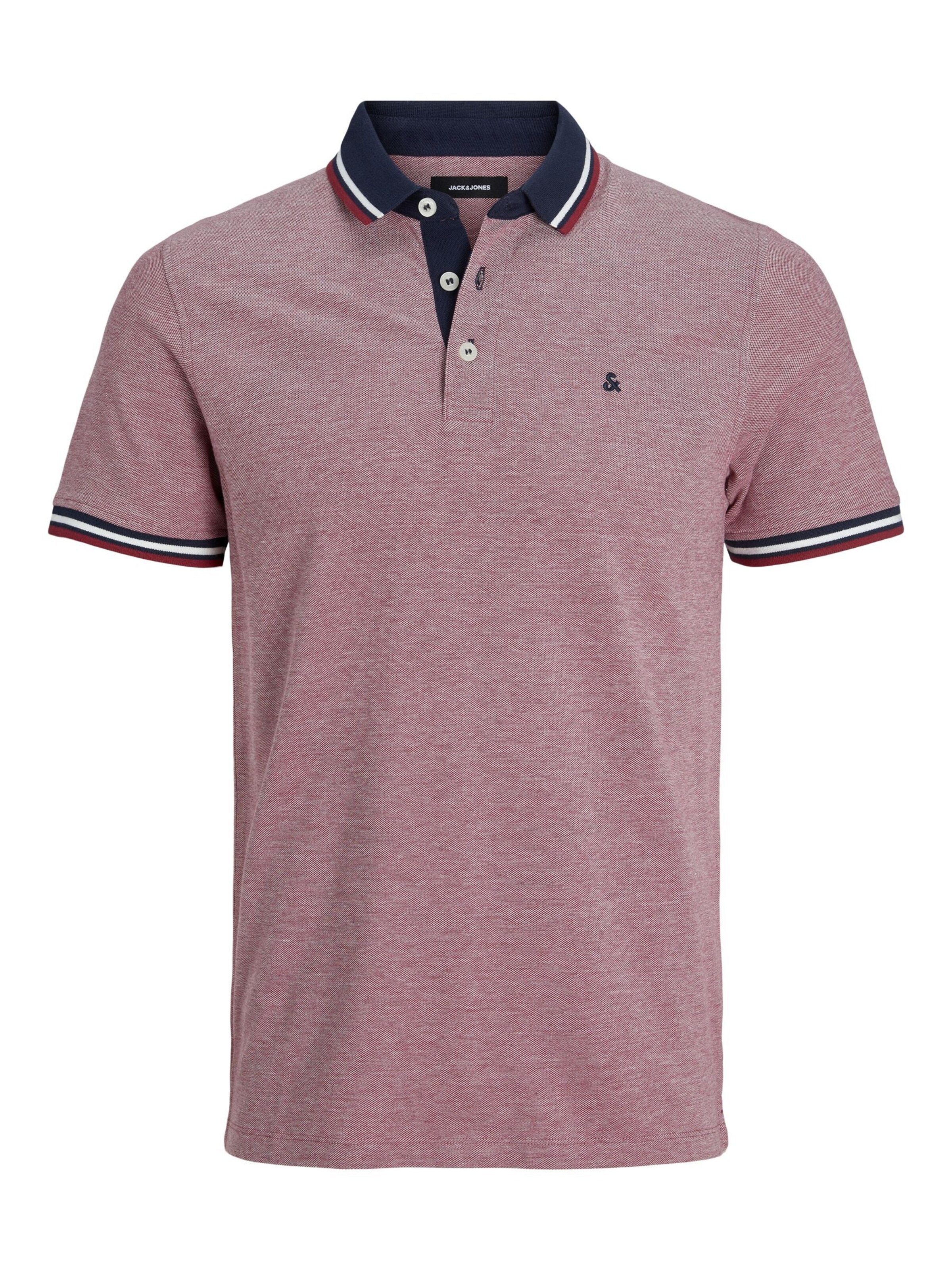 JACK & JONES Poloshirt 'Paulos' in Pink: Vorderseite