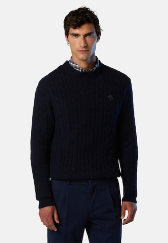 North Sails Trui in Blauw: voorkant