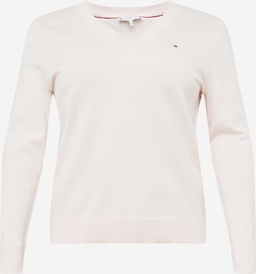 Tommy Hilfiger Curve - Pullover em rosa: frente