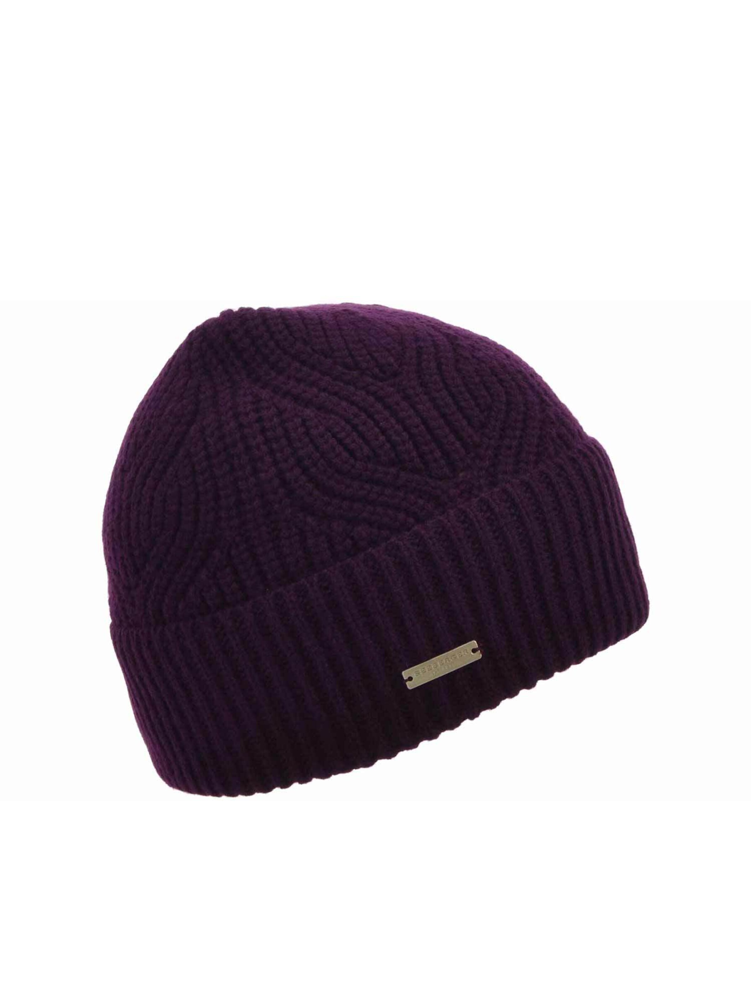 Seeberger Beanie 'Mütze' in Purple: front